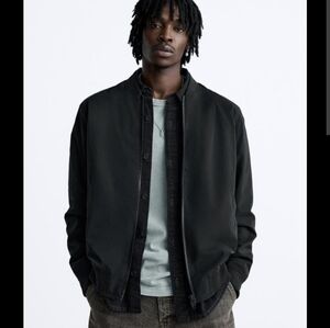 Mens Bomber Jacket Black